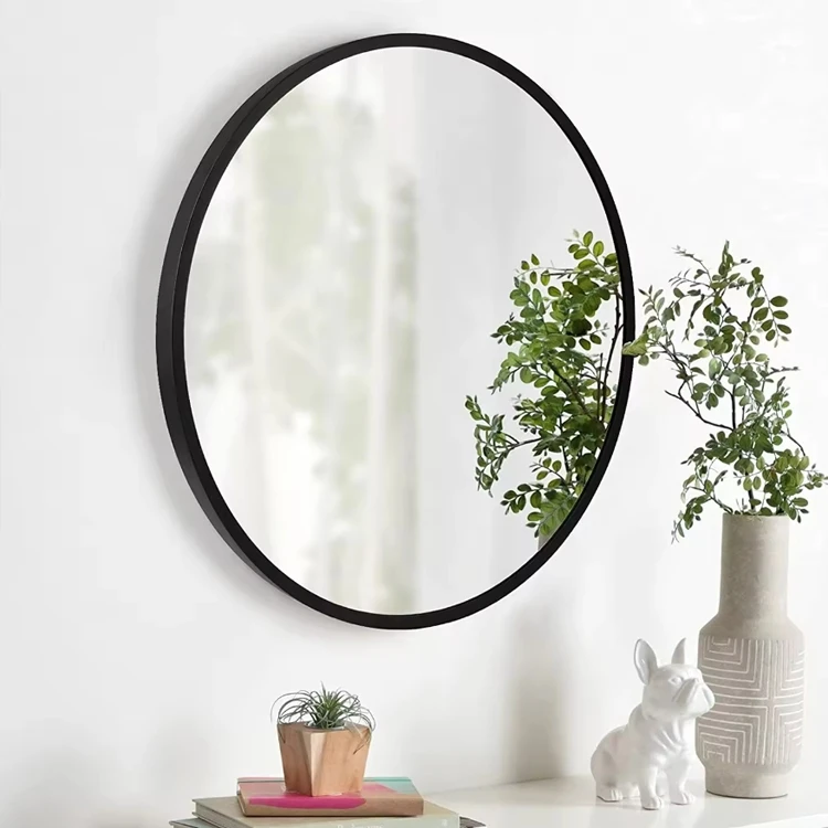 Black Oval Vanity Mirror