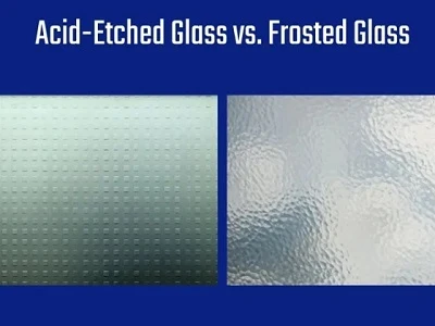 Care este diferența dintre sticla înghețată și sticla gravată cu acid?