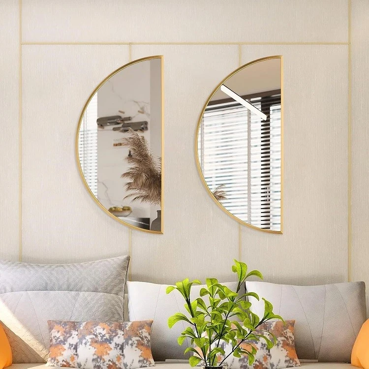 gold half moon mirror-beautiful gold half moon mirror-beautiful